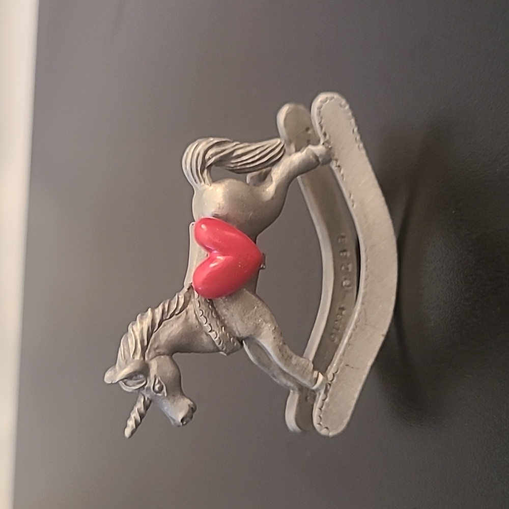 Vintage unicorn rocking horse